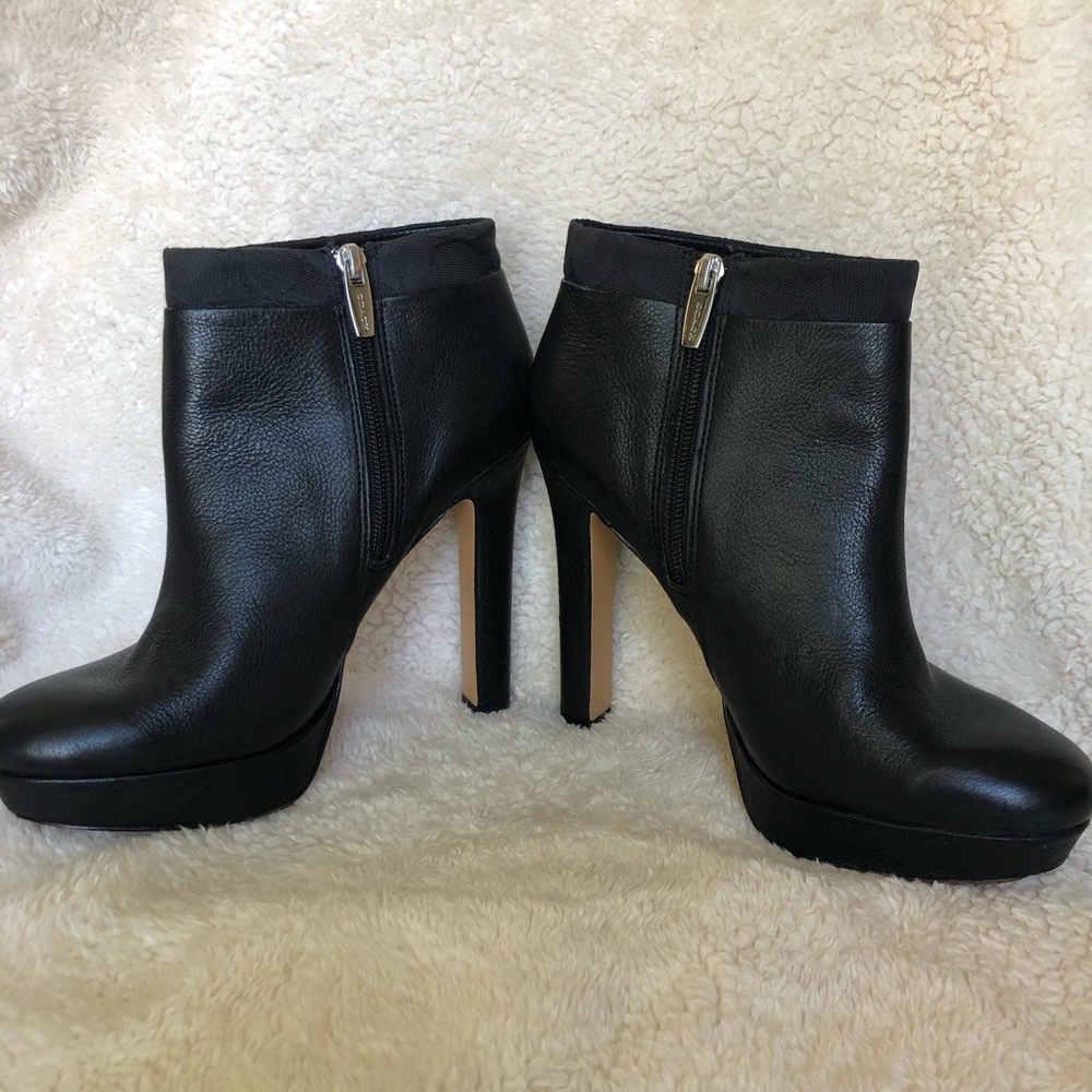 Classic Black Coach Casey Bootie